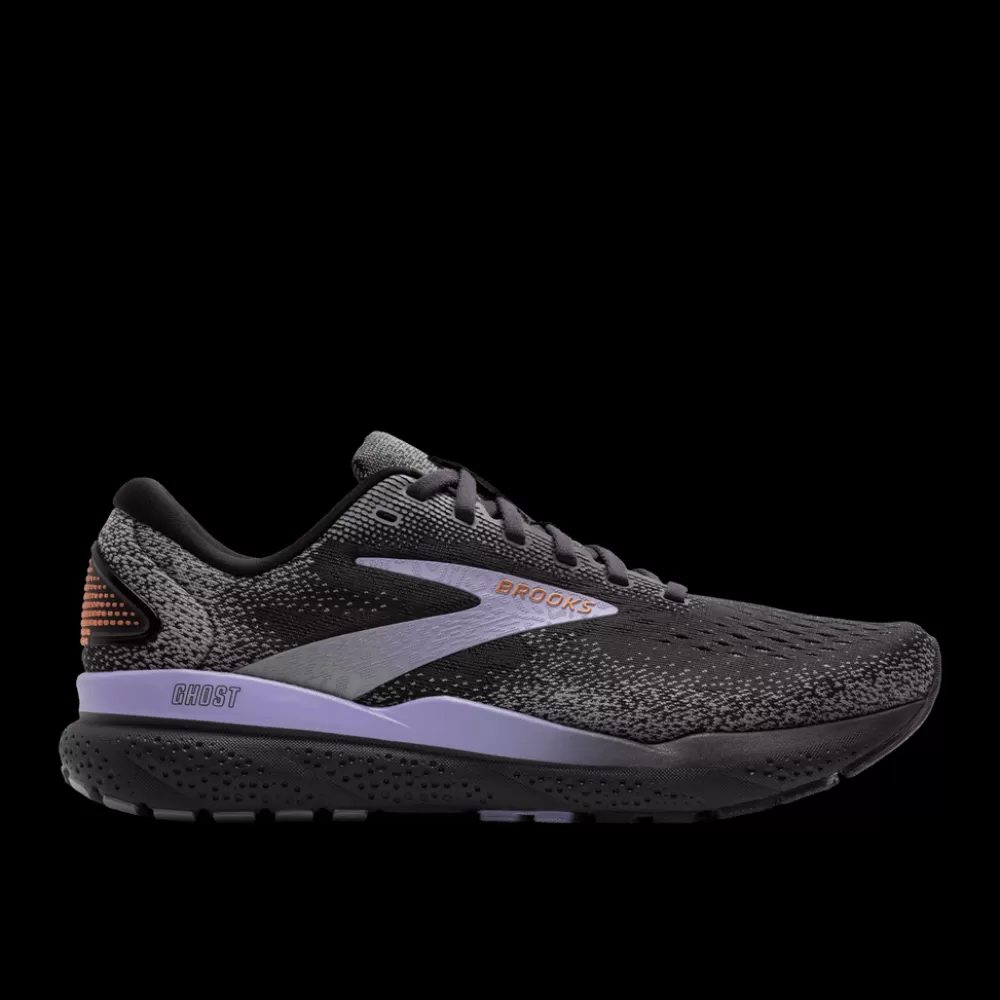 Running^Brooks Ghost 16 Womens EBONY/LAVENDER/COPPER